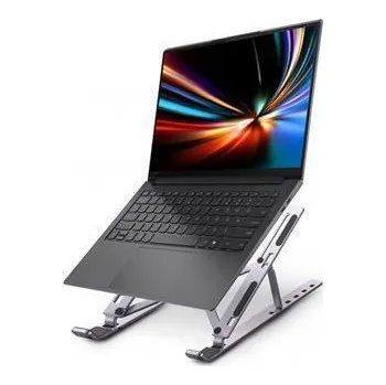 Stojan na notebook, nastavitelný, hliníkový, URBAN FACTORY AST01UF