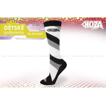 Dívčí oblečení Dětské podkolenky HOZA s elastanem - Elegant - H1814 Barva: šedá, Velikost: 27-30