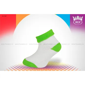 Kojenecké oblečení Hoza Kojenecké ponožky FROTÉ - kombinace - H261 Barva: Zelená, Velikost: 6-12 měsíců