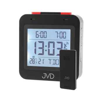 Budík JVD Černý rádiem řízený budík JVD RB3552.2