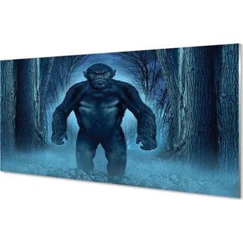 Obraz Obraz na skle Gorila lesní stromy 125x50 cm 2 Přívěsky