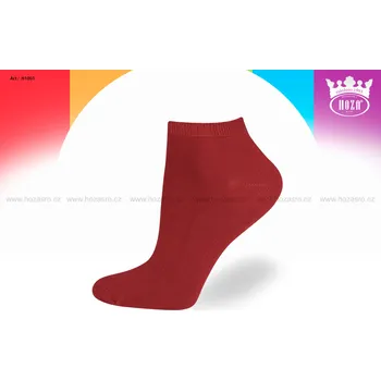 Hoza Dětské kotníkové ponožky - H1001 od 35kč Barva: vínová, Velikost: 27-30