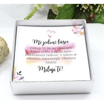 Náramek Pro partnerku 1 - Krabička s věnováním (Krabička s věnováním (prodáváme pouze k zakoupenému šperku))