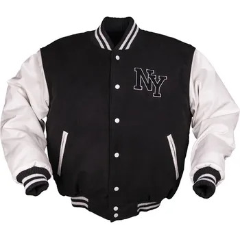 Pánská casual bunda Bunda Mil-Tec NY Baseball - černá-bílá, XS
