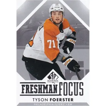 Sběratelská karetní hra insert RC karta TYSON FOERSTER 23-24 SP Authentic Freshman Focus číslo FF-14