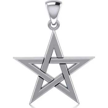 Přívěsek Stříbrný přívěsek Pentagram hvězda