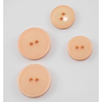 Knoflík Dírkový knoflík - světlá meruňková - průměr 2 cm