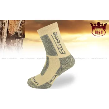 Pánské ponožky HOZA Thermo EXTREME - nejprodávanější zimní druh - H3406 Barva: béžová, Velikost: 43-46