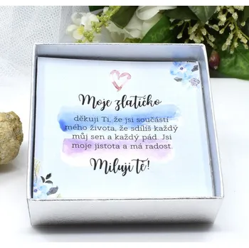Náramek Pro partnera 2 - Krabička s věnováním (Krabička s věnováním (prodáváme pouze k zakoupenému šperku))
