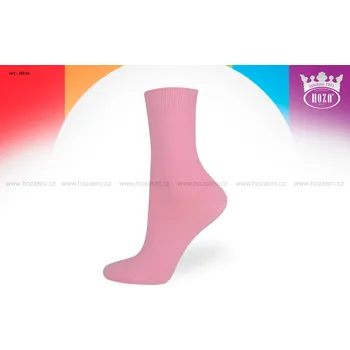 Hoza Dětské ponožky HOZA, hladké - barevný mix - H034-A Barva: růžová, Velikost: 23-26