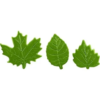 Jedlá dekorace na dort Dortisimo Čokoládová dekorace Lístky zelené (18 ks)