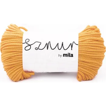 Příze Bavlněná šňůra MILA 3mm - žlutá (Délka šňůry: 100m)