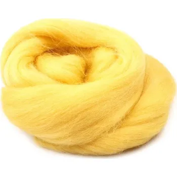 Ovčí rouno Ovčí rouno česané 20 g - žlutá světlá