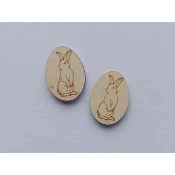 Velikonoční dekorace Dřevěné vajíčko - 2,5 cm