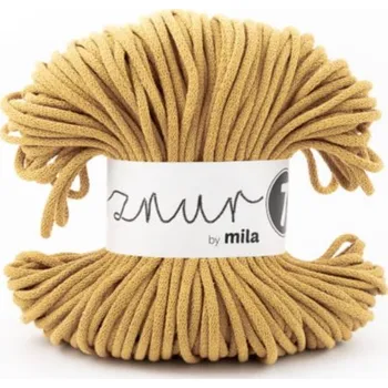 Příze Bavlněná šňůra MILA 3mm - okrová (Délka šňůry: 100m)