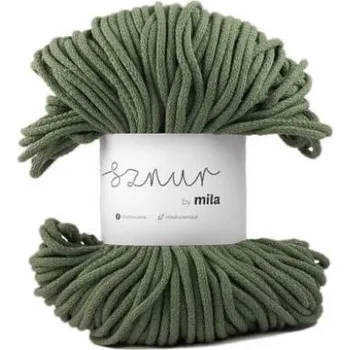 Příze Bavlněná šňůra MILA 3mm - šalvěj (Délka šňůry: 100 m)