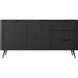 Prostorná komoda LANTE - černá