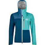 Ortovox Dám.bunda na túry s kapucí 3L Ortler Jacket W - 0 - modrá - XS