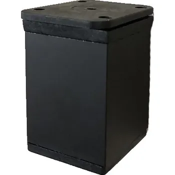 Nožka H 60 mm ALUMINIUM 40 x 40 povrch černá