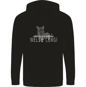 Pánská mikina Mikina na zip unisex s potiskem Welsh Corgi pánské