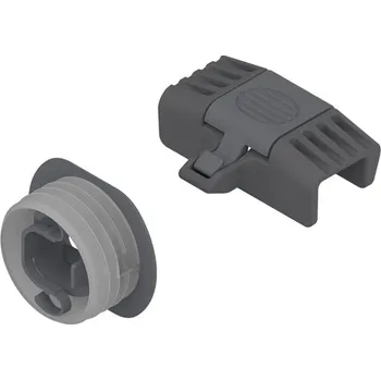 Nábytkové kování Blum Unašeč a pouzdro unašeče pro vnitřní zásuvku LEGRABOX/ MERIVOBOX, Orion šedá- mat