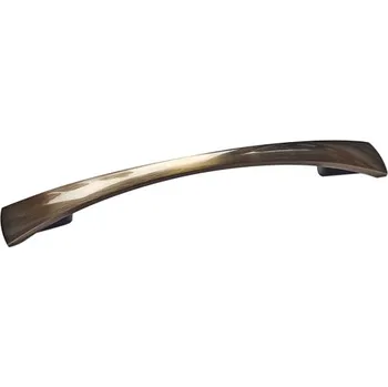 Úchytka Beverly - 128 - broušená staromosaz