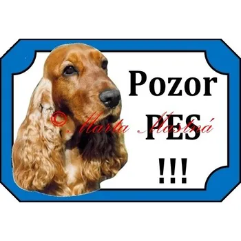 Cedulka kokršpaněl zlatý - Bez samolepicí vrstvy