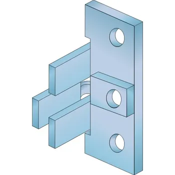 Nábytkové kování Salu Úchyt Salu kovový pro profil C,J