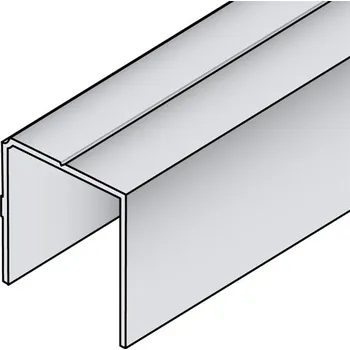 Nábytkové kování Salu Vedení horní S05 JEDNOŘADÉ stříbrné - 4 m