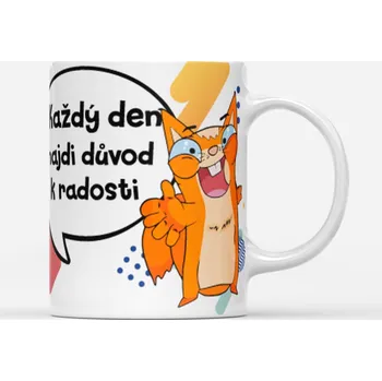 Hrnek Každý den najdi důvod k radosti - Modrá