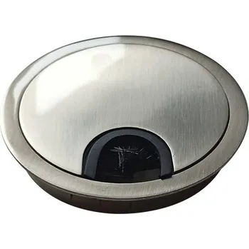 Nábytkové kování GTV Průchodka na kabely kovová o 80 mm - inox