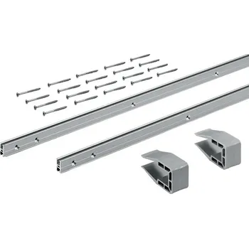 Hettich SlideLine M Sady profilů: 2 profily, výška profilu 22 mm, délka 2500 mm