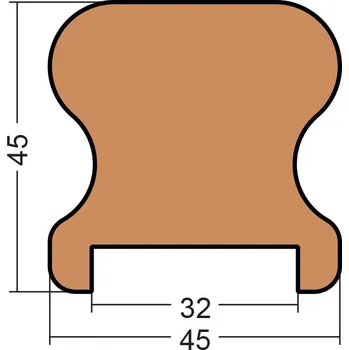 Parapet Madlo MS 45X45 - 2bm