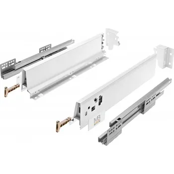 Nábytkové kování GTV Modern Box Square nízký 84mm - 550 mm bílý 40 Kg