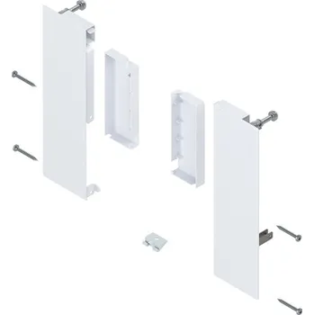 Nábytkové kování Blum MERIVOBOX čelní kování, výška E, pro vnitřní výsuv s relingem, Hedvábně bílá- mat, levá/pravá