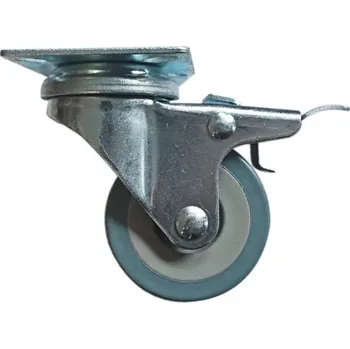 Nábytkové kování Kolečko zátěžové 50 mm s brzdou a plotničkou 40 kg