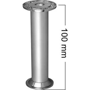 Nábytkové kování Nožka pohledová 100 mm O 32 mm hliník