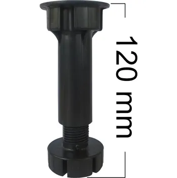 Nožka rektifikační plastová 120 mm černá