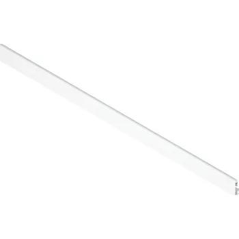 Nábytek Blum MERIVOBOX přední díl s drážkou pro vnitřní zásuvku/ vnitřní výsuv s předním zásuvným prvkem, do KB=1200 mm, ke zkrácení, hedvábně bílá - matná