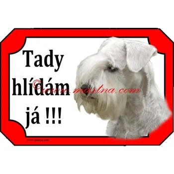 Cedulka knírač bílý 2 - Bez samolepicí vrstvy