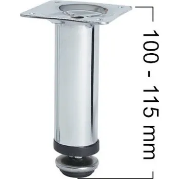 Nožka pohledová 100 - 115 mm chrom