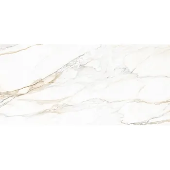 Dlažba Mito Calacatta Oro RT - dlažba rektifikovaná 60x119,5 bílá lesk Mito Calacatta Oro RT 60x119,5