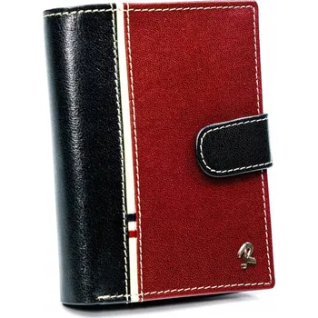 Peněženka Pánská barevná svislá peněženka Hlavní barva \ zapínání: černá || červená \ západka