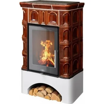 Krbová kamna ABX, spol. s.r.o. ABX BRITANIA exklusive kachlová kamna, 3,5-9kW, hnědá