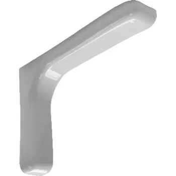 Nábytkové kování BOLIS ITALIA Konzole bílá 240 mm s plastovým krytem