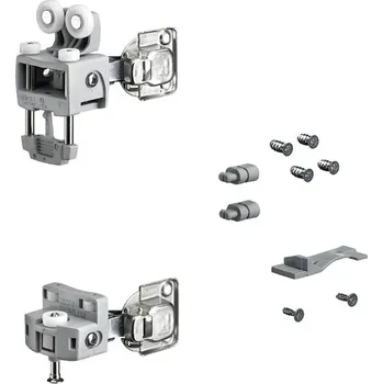 Nábytkové kování Hettich Wingline L Do 12Kg, Se Zavíracími Pružinami, S Dolním Vedením, Sada Pravá Šedá