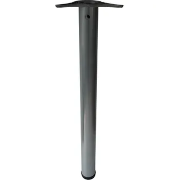 Nábytkové kování Noha stolová 60 x 710 mm s regulací - ral 9006