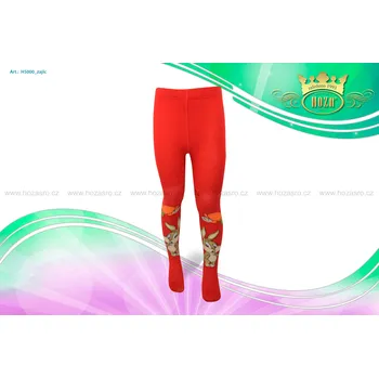 Hoza Dětské punčochové kalhoty - zajíc - H5000-n1 Barva: červená, Velikost: 68-74 cm / 3-6 měsíců