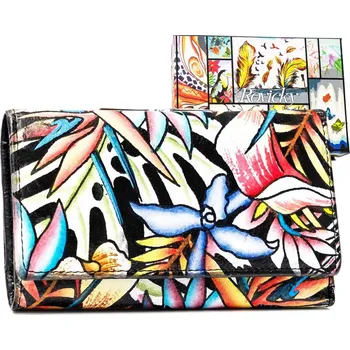 Peněženka Velká dámská peněženka z přírodní kůže s potiskem Barva (Varianta): 21