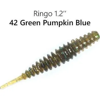 Umělá nástraha Crazy Fish Ringo 3cm barva 42 green pumkin blue 16 kusů kalamár